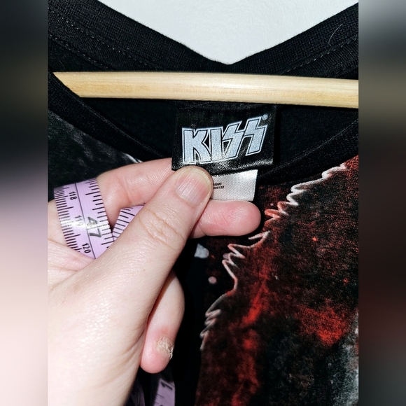 Kiss All Over Print Officially Licensed Mens Size Large Black Shirt 2021 - Picture 3 of 5